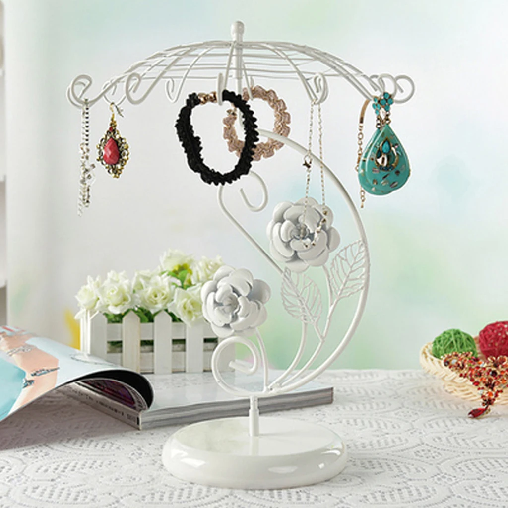 

Charm Jewelry Detachable Umbrella Stand Display Organizer Holder Show Rack