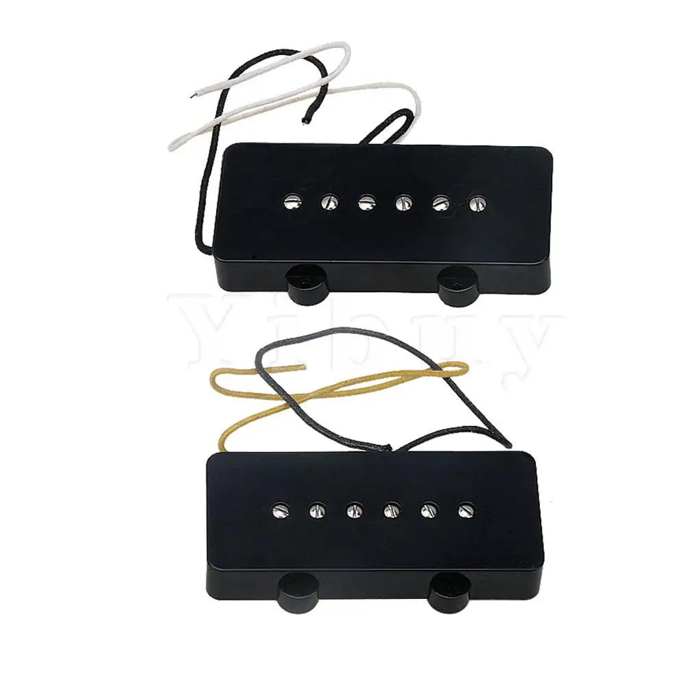 Yibuy 2 шт. BK Alnico магнитные двойные катушки звукосниматели музыкальные гитары