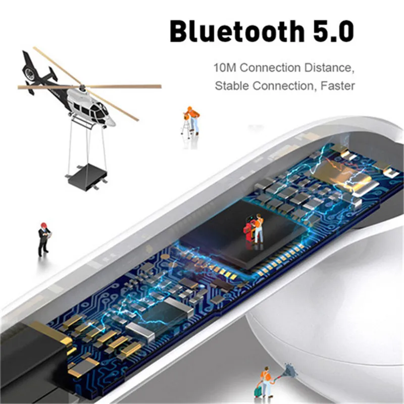 I500 Tws беспроводные Bluetooth наушники 8D Super Bass Handsfree 1:1 размера i 500 Tws настоящие беспроводные наушники для Android Iphone Touch Headset Charging-Earphones Earpiece Replica Bluetooth Earbuds