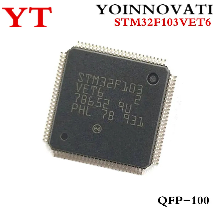 10 шт STM32F103VET6 STM32F103 VET6 QFP-100 IC | Электронные компоненты и принадлежности