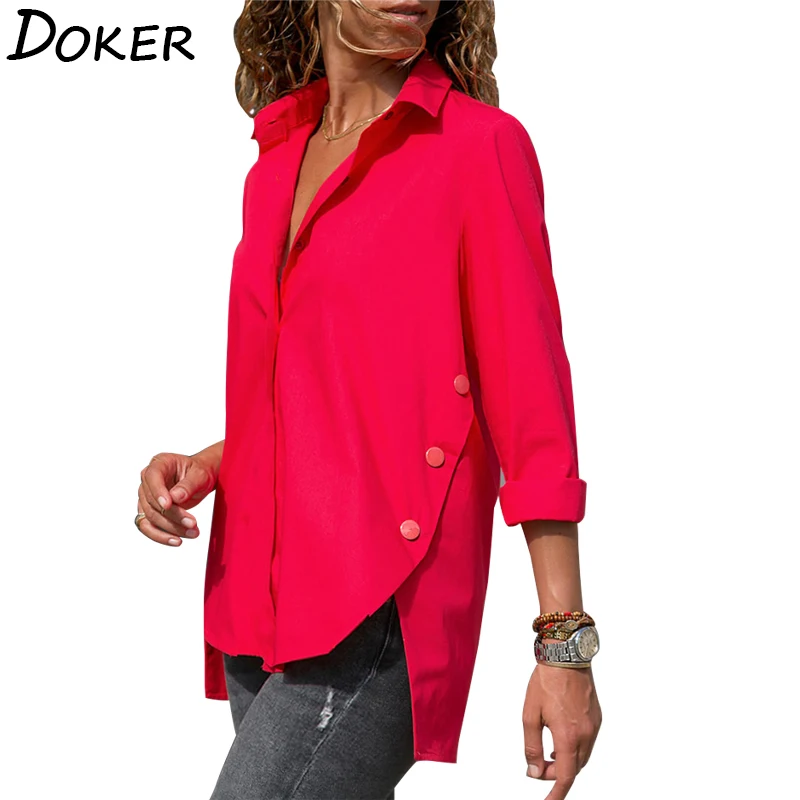 2020 Sping New Ladies Chiffon Blouse Lapel Long Sleeve Loose Casual Office Clothes Womens Tops And Blouses 2020 Sping New Ladies Chiffon Blouse Lapel Long Sleeve Loose Casual Office Clothes Womens Tops And Blouses