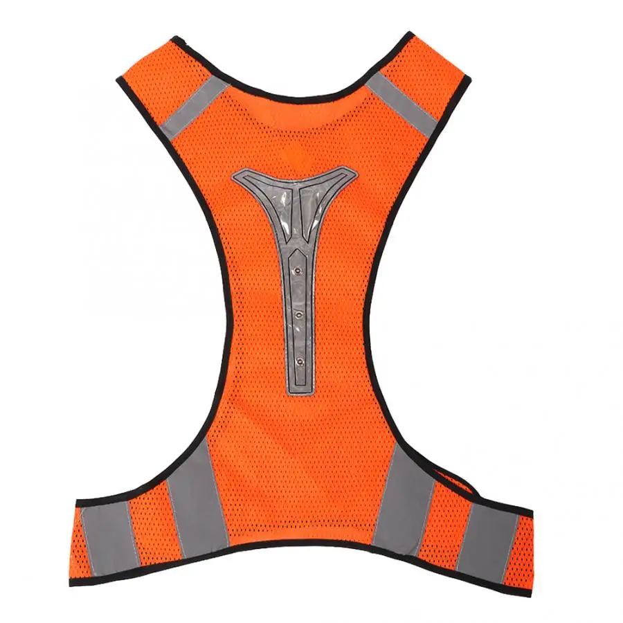 

Safety Clothes Overalls Men Adjustable High Visibility Reflective Led Safety Vest For Night Running Cycling Hombre Work