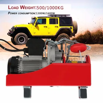 

FR Practical Electric Winch Motor Winch Recovery Cable Pull Motor Winch Load Capacity 500/1000KG Car Auto Lift Winch Accessory
