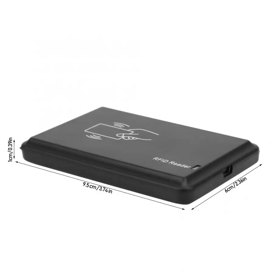 Считыватель ID-карт 125 кГц устройство хост-интерфейса USB 2,0 питание от USB 3~ 8 см считывающее устройство для бесконтактных карт