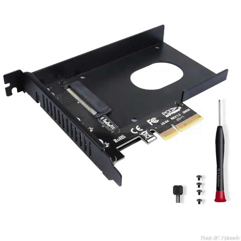 Плата преобразователя PCIE X4 в U.2/SATA 2 5 дюйма SFF-8639 жесткий диск PCI-Express 4 0 модуль