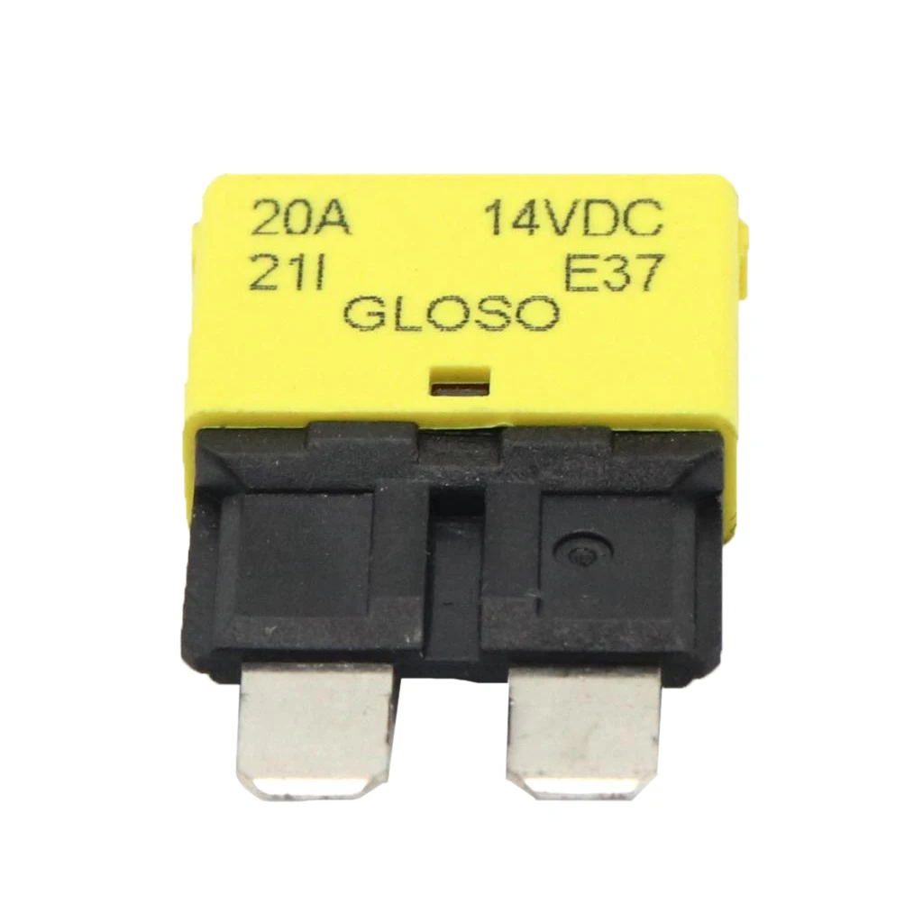MagiDeal Universal Car Truck Mini Blade Fuses 24V 20A Manual Circuit Breaker