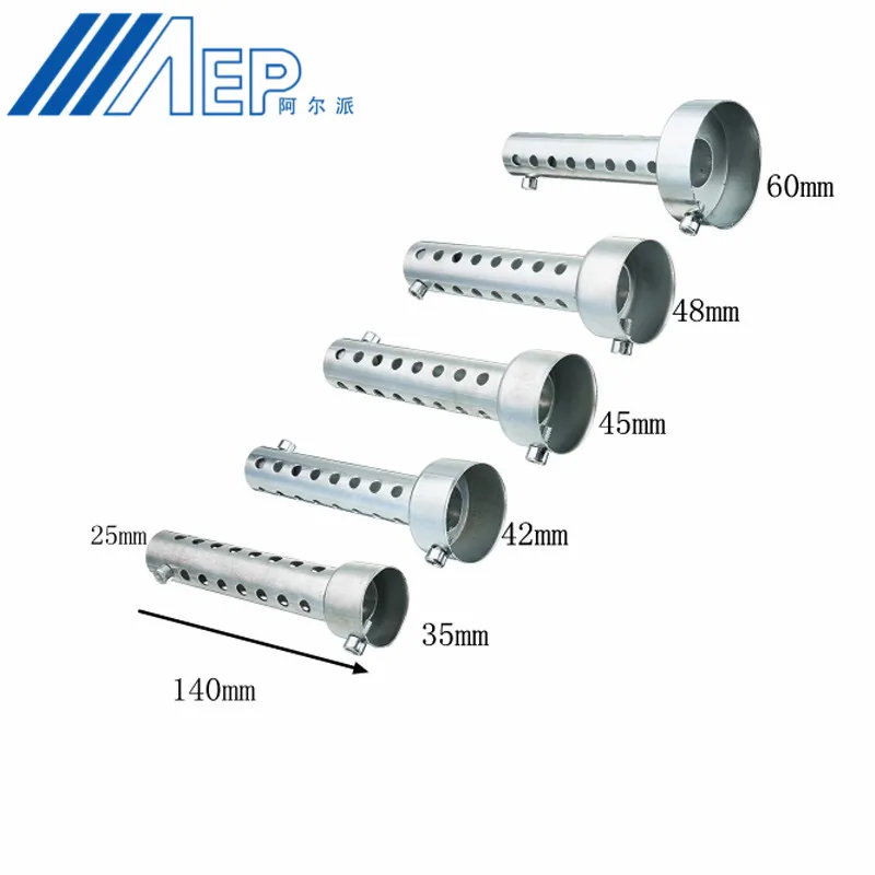 Мотоцикл может дБ убийца глушитель дефлектор Шум звук Eliminator выхлоп Регулируемый глушитель 35/42 мм/45 мм/48 мм/60 мм