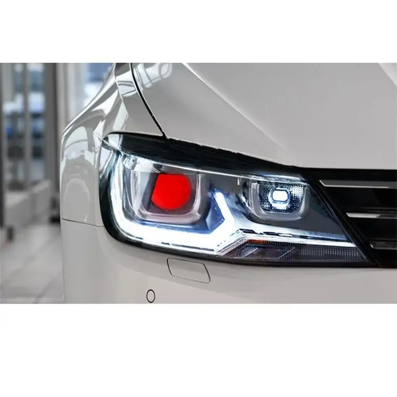 Дневные ходовые Neblineros Para автозапчасти наружная лампа Led Drl фары автомобильные фары в сборе 17 18 для Volkswagen Lamando