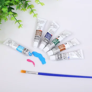 

Watercolor Paints Set 12 Colors 6ml Hand Painted Watercolor Pigment With Brush School Students Drawing Graffiti Art Supplies