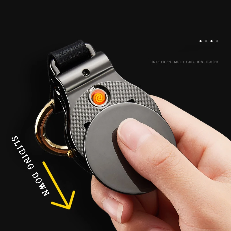 Мужские часы USB Зажигалка Факел ветрозащитная Зажигалка Мини Зажигалка Электронная зажигалка для газа фонарик-брелок карманные часы