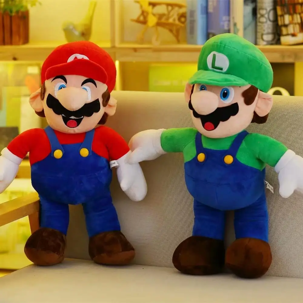 30/40/50 см Mario Bros Супер Марио и Луиджи Bros Плюшевые игрушки водопроводчика Марио Lugi японский игрового персонажа Мягкие плюшевые куклы игрушки подарок для детей