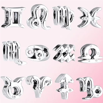 

2019 Winter 925 Silver Leo Aquarius Aries Virgo Taurus Sagittarius Capricorn Libra Pisces Gemini Scorpio Zodiac Charm