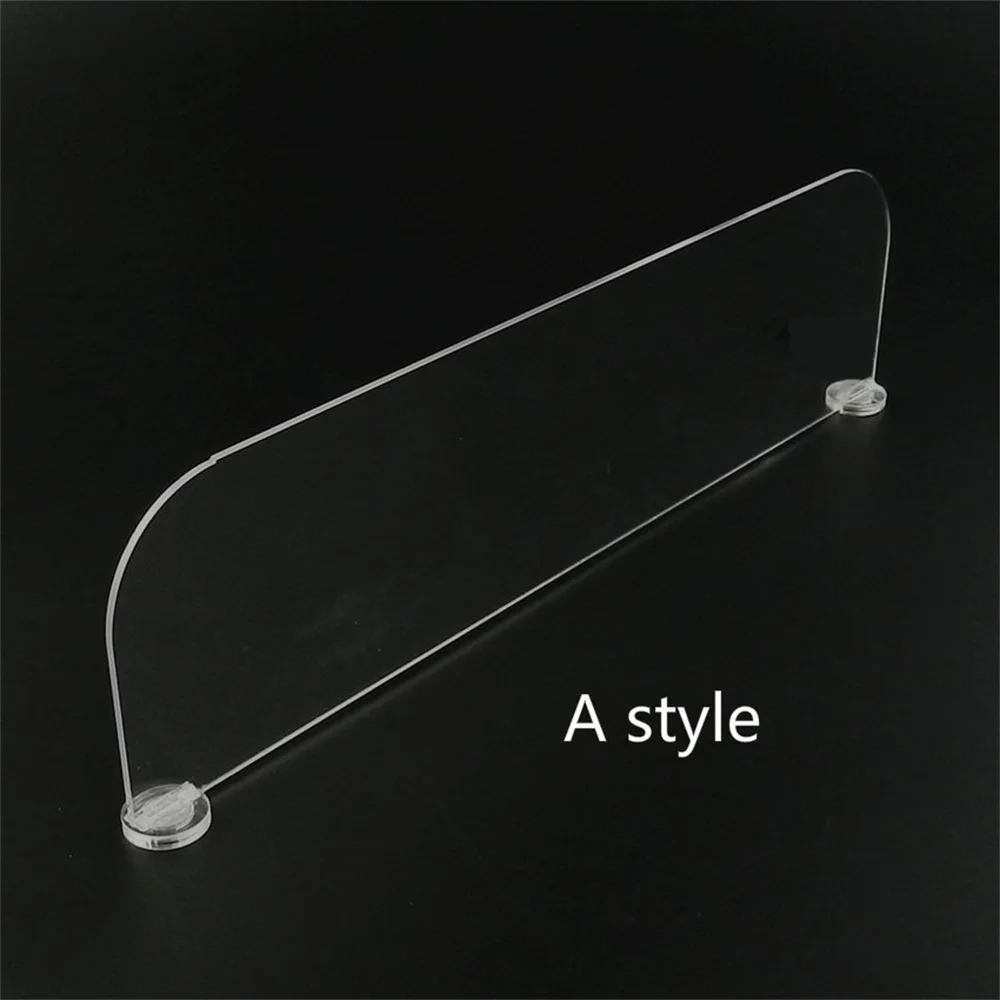 2pcs Supermarket Retail Clear Plastic Shelf Dividers Magnetic Acrylic Stand Shelf Divider