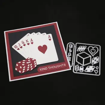 

Poker Scorpion Metal Cutting Dies Stencil DIY Scrapbooking Album Stamp Paper Card Embossing Decor Craft GXMA