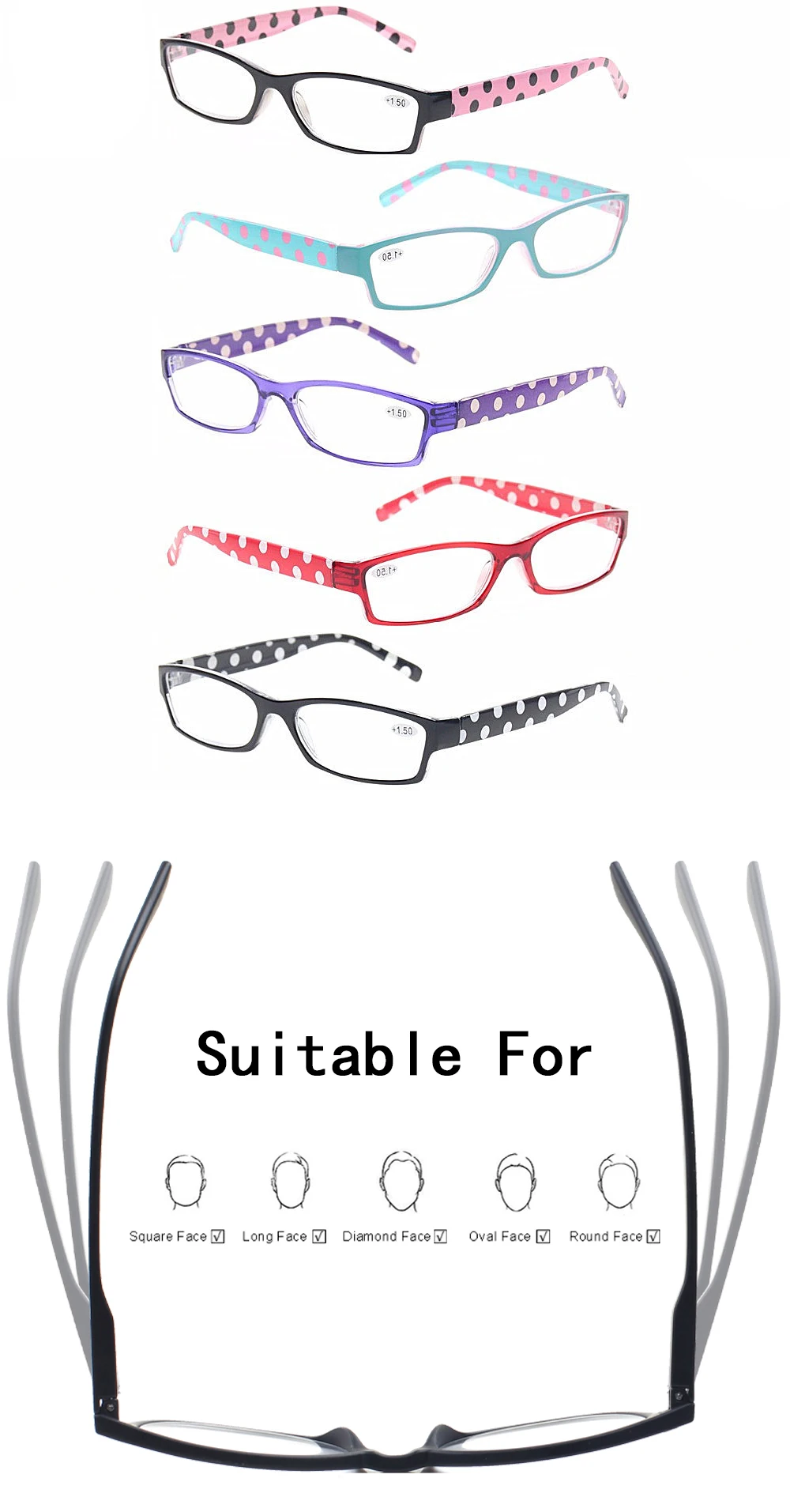 Henotin Lesebrille, Federscharnier, modisch, bedruckt, Spiegelbeine, für Herren und Damen, HD, rechteckiger Rahmen, Leselupe – Detail 1
