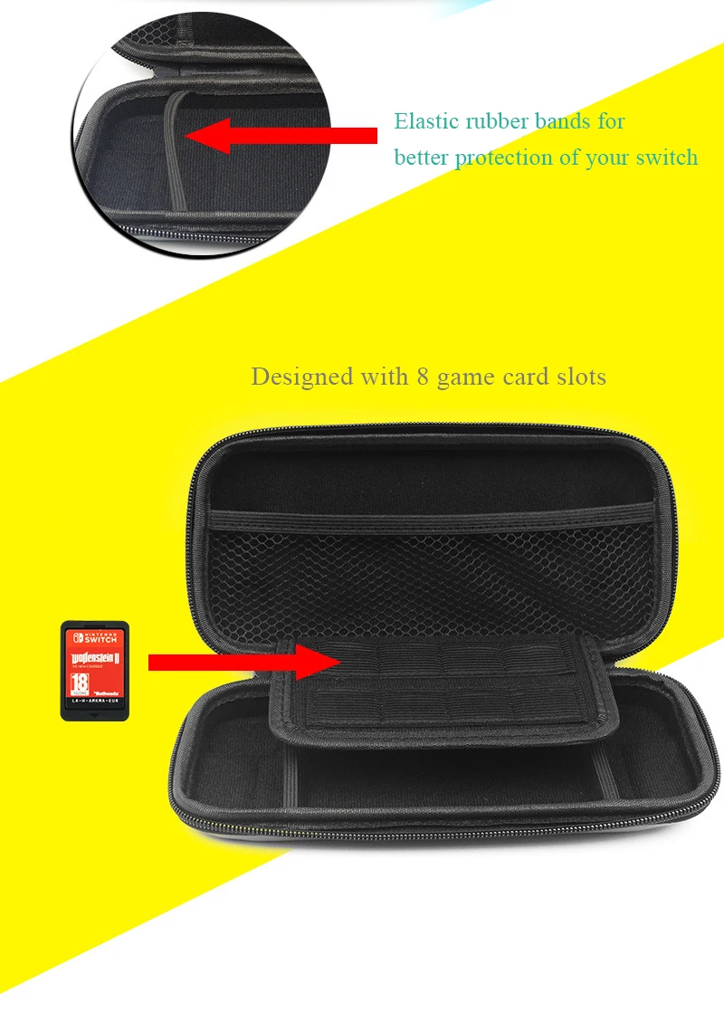 iBen Portable EVA Storage Bag Cover Cases For Nintend Switch Lite Case NS NX Lite Console Protective Shell Controller (9)