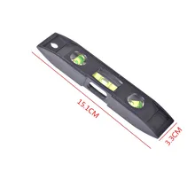 

Level Measure Tools Black Plastic Spirit Level Ruler Magnet Bubble Plumber Measurement Tool Spirit Level Torpedo