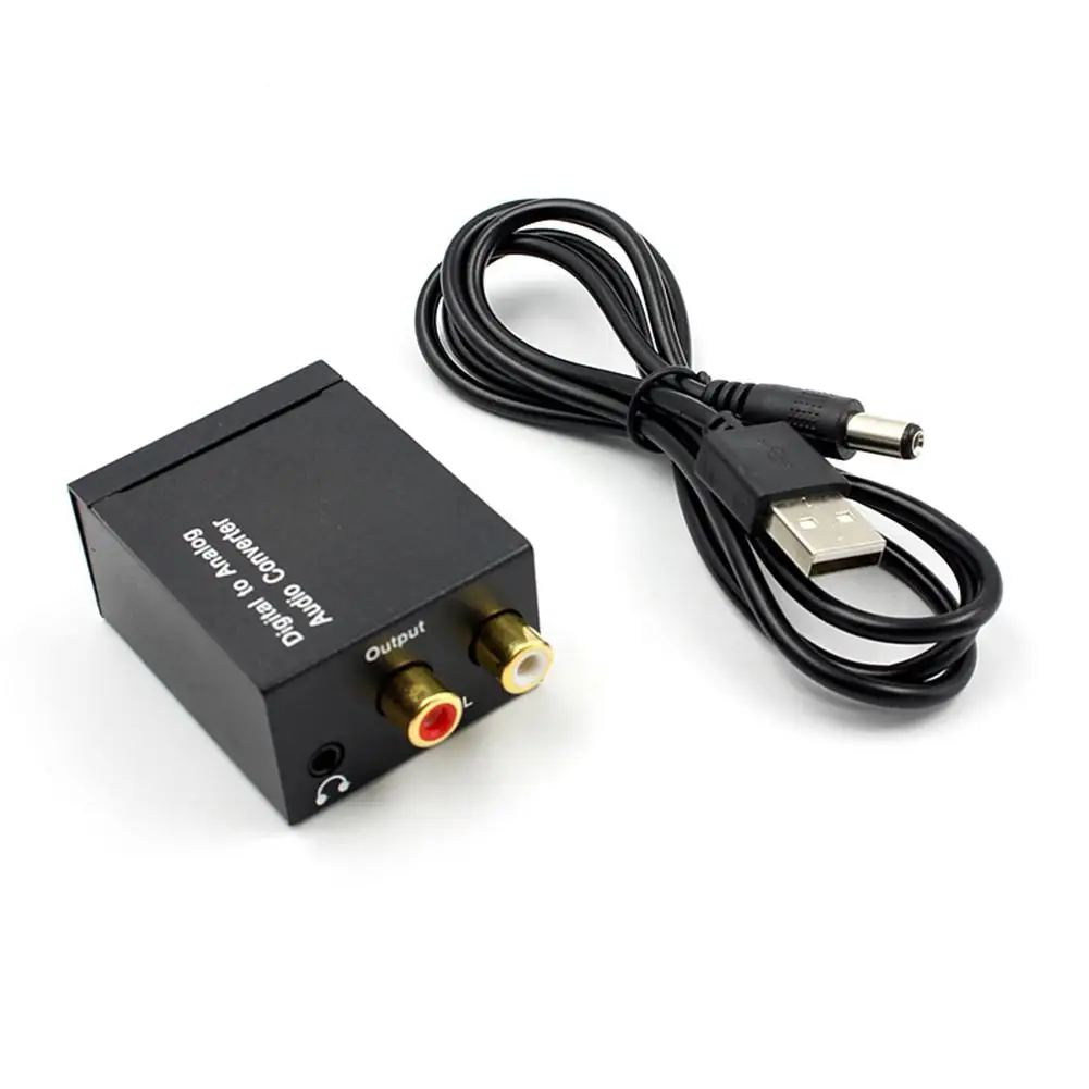

New 3.5mm Optical Coaxial Toslink Digital to Analog RCA R/L Audio Converter Adapter