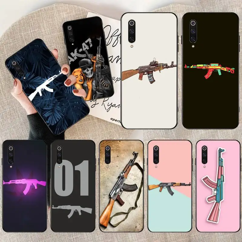 Роскошный чехол для телефона PENGHUWAN AK47 Gun DIY Xiaomi Mi9 9SE 8SE Pocophone F1 Mi8 Lite|Бамперы| |