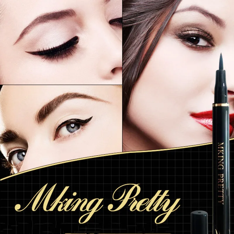 

New Hot Black Brown Fine Long Lasting Liquid Eyeliner Water Pen Waterproof Quick-drying Women Makeup Tools