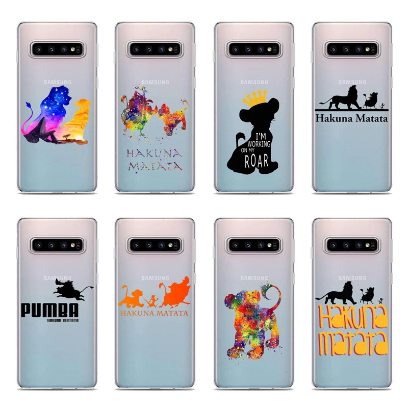 

Lion King 2019 nala simba timon Soft silicone TPU Case Cover For Samsung S10 S10 Lite S10Plus S6 S7 Edge S8 S9 Plus Note 9 Capa