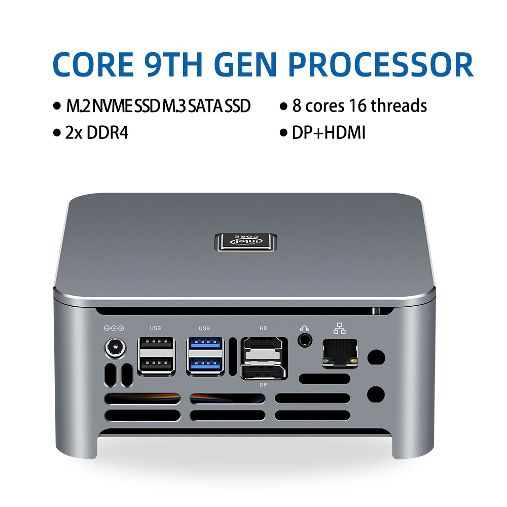 Intel Core i5 i7 i9 9880H Mini PC Computer DDR4 M.2 SSD NVME 2280 2242 4K UHD Windows10 Desktop NUC Gaming w/ DP USB WIFI BT | Компьютеры