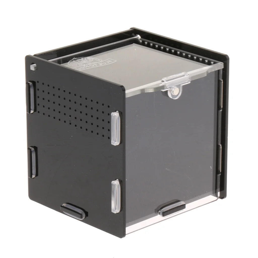 Acrylic Terrarium Feeding Box For Reptiles, Spiders, Turtles,