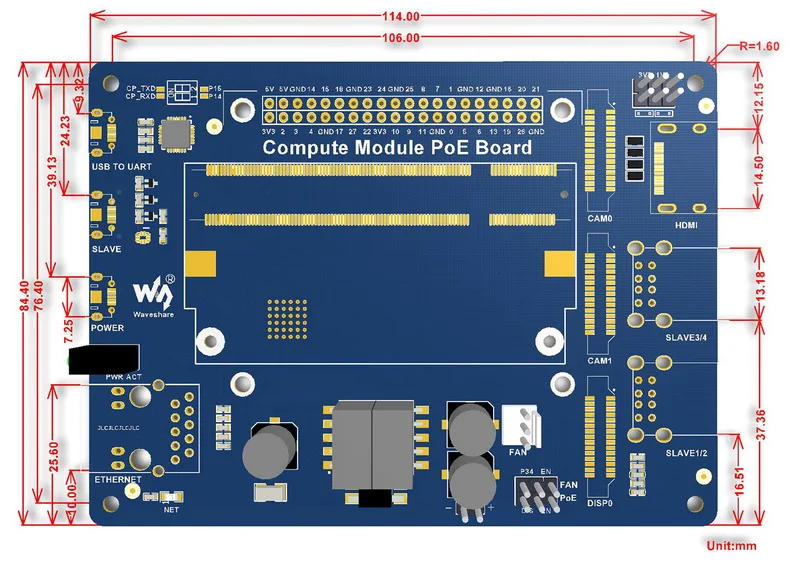 WS0031 Compute Module IO Board (6)