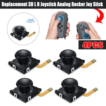 

NEW 4 PCS 3D Analog Joystick Thumbs Sticks Sensor Replacements For NintendoSwitch Controls Repair Joycon Controller