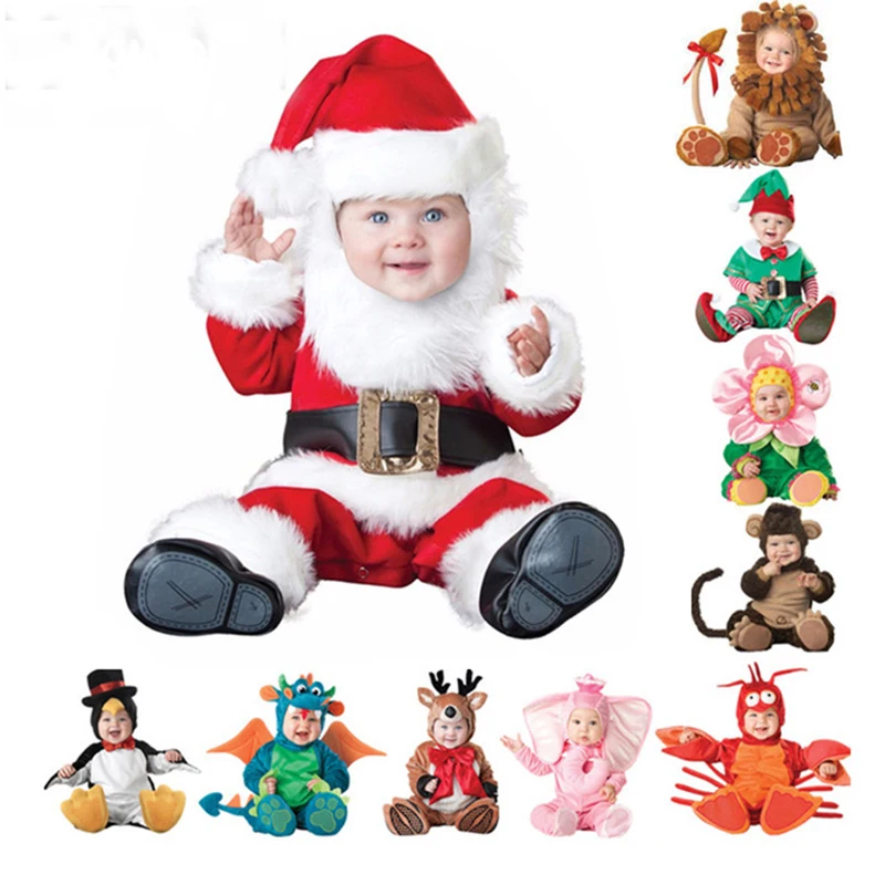 2022 Halloween Costume Baby Rompers Christmas Holiday Infant Baby Girls