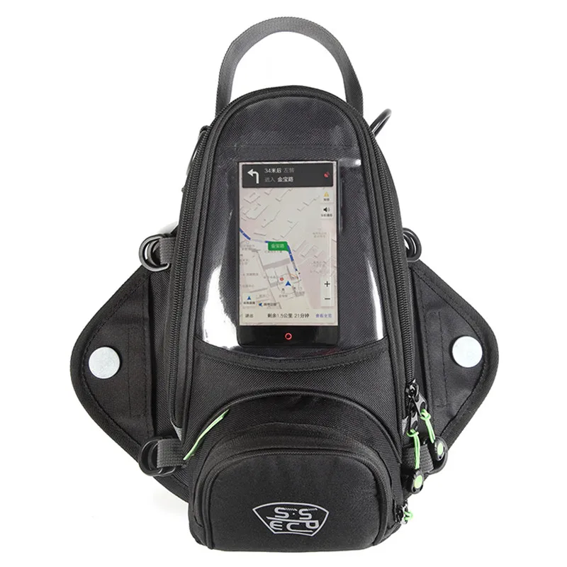 SSPEC Мотоциклетный Бак сумка масло топливо магнит для сумки водонепроницаемый Gps Touring сумки на плечо мото багаж большая зона обзора