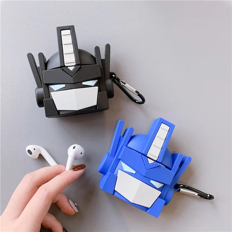 

Robot Japan Cartoon Cute Case For AirPods 2 Case Silicone 3D Earphone Cover For Air pods Case Soft Accessories Funda