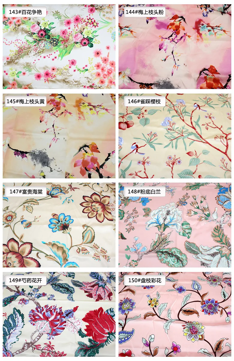  printed pure silk fabrics printed pure silk fabrics details 006