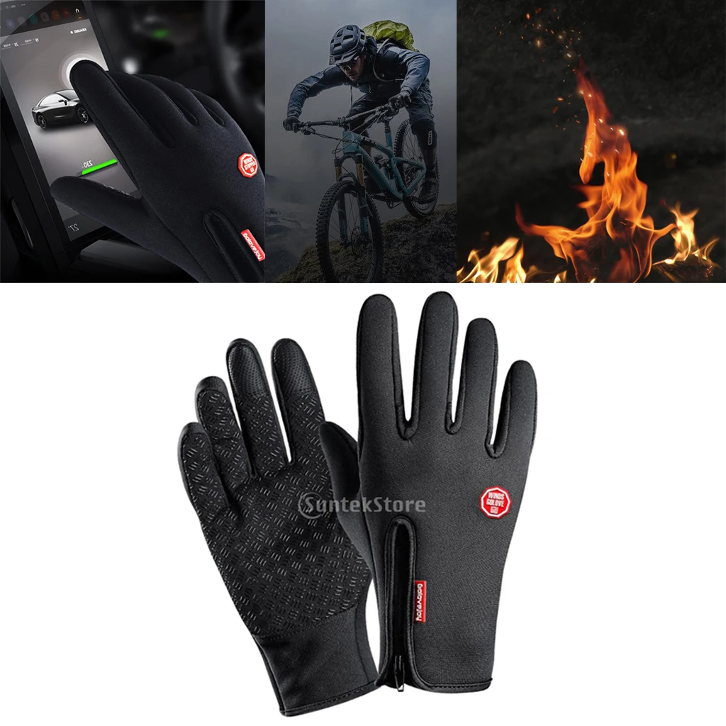 Waterproof Hunting Gloves Winter Warm Touch Screen Glove with Silicone Palm Nylon for Winter