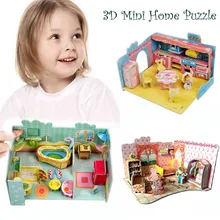 Обучающие игрушки для детей, игрушки для детей, 3D головоломка, Игрушки для раннего обучения, для дома, спальни, кухни, ванная комната, сборные игрушки W823