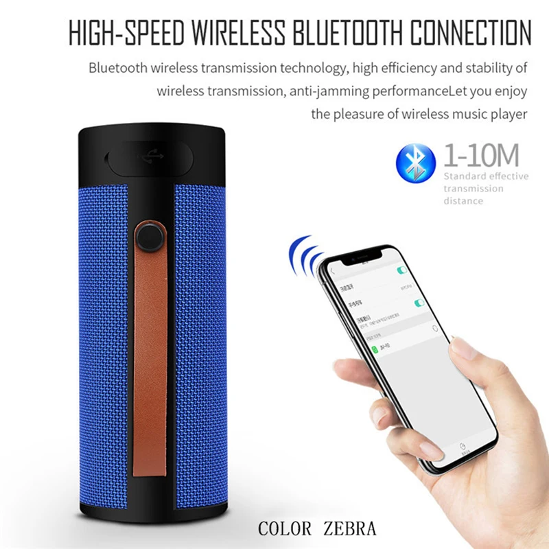 

portable Bluetooth speaker Portable Wireless Loudspeaker Sound System FM stereo Music surround Waterproof Outdoor Speaker