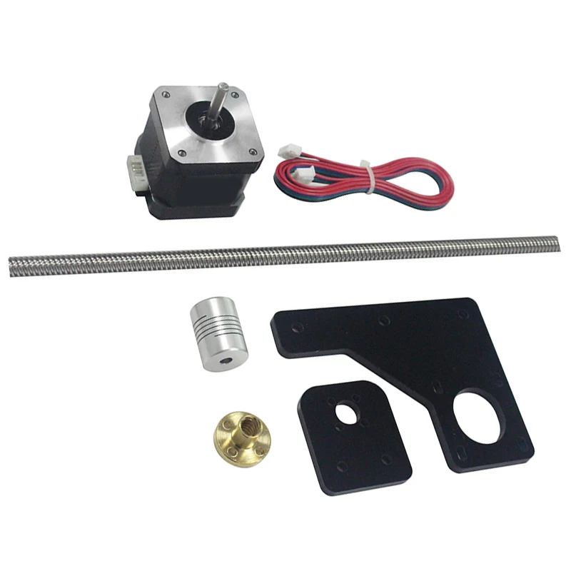HOT-Z Axis Upgrade Kit 42 Шаг двигатель и T8x2 свинцовый винт 380 мм 8 мм с медью для 3D-принтера