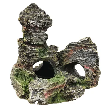 

Landscaping Climbing Aquarium Mountain Artificial Tree Bridge Stone Rock Cave Simulation Resin Rockery Fish Tank View Playing