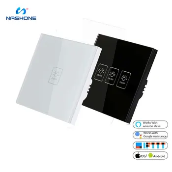 

433 RF Wifi Smart Switch module compatible alexa Google Home 1/2/3 Gang 1 Way Voice control smart switch touch switch smart home