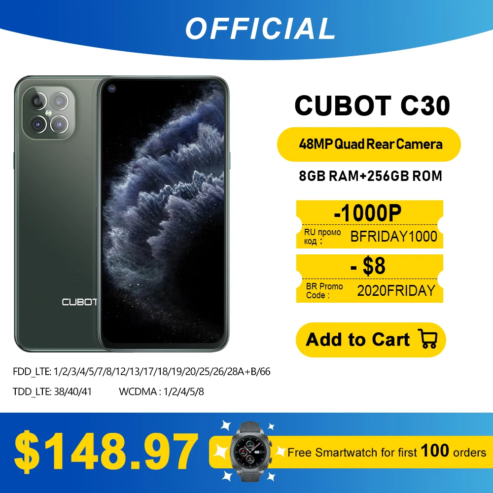  Бюджетные смартфоны Cubot - подборка "Черная Пятница на Алиэкспресс 2020"