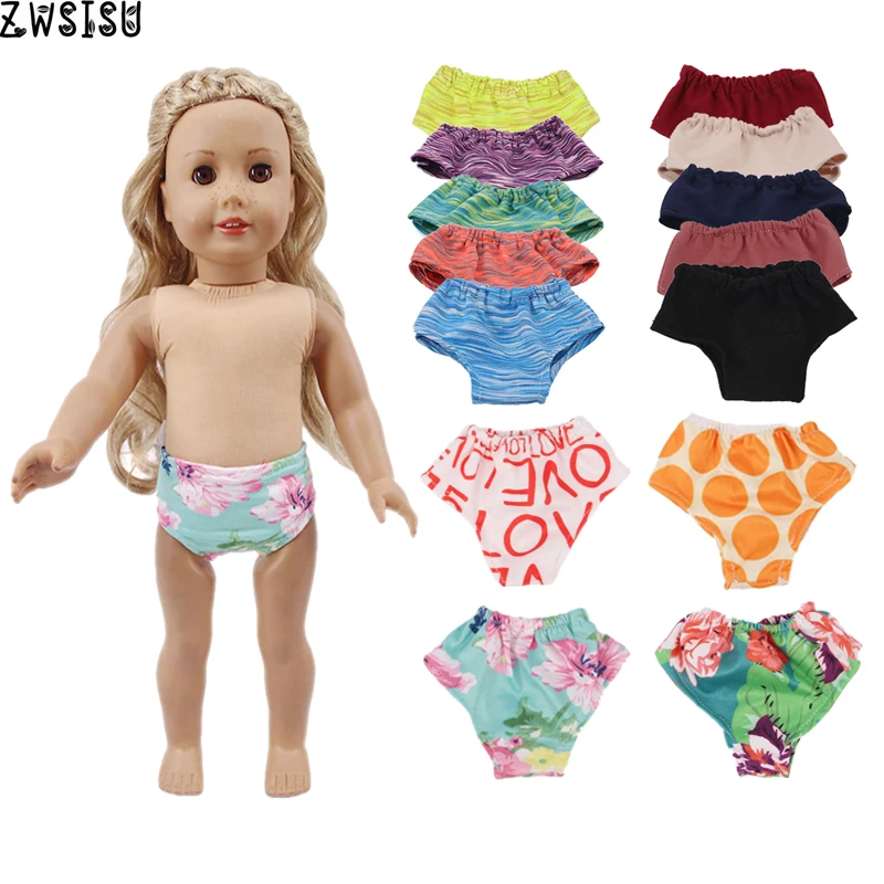 

New Arrivals Handmade Doll Colorful Panties Underpants Fit 18 Inch American Doll&43 Cm Born Doll For Generation Baby Girl`s Toy