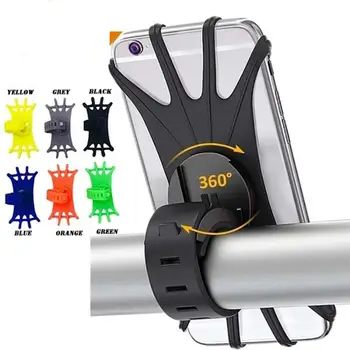 

Universal Phone Holder Silicone Bicycle Mobile Phone Riding Bracket 360 Degree Rotatable Mobile Phone Riding Bracket