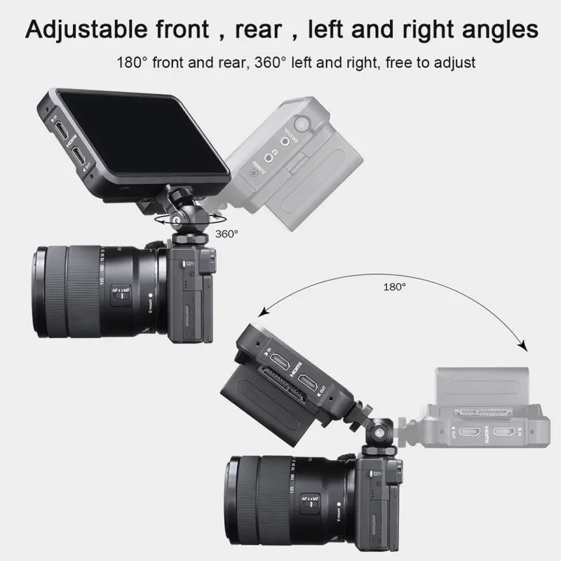 DSLR камера монитор кронштейн Мини шаровая Головка с холодным башмаком крепление Gimbal установка для sony для Canon для Nikon DSLR аксессуар для камеры