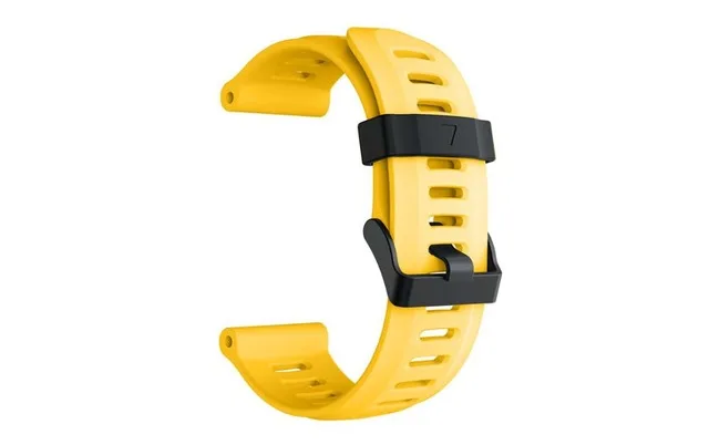 Красочные 26 мм ширина открытый спортивный силиконовый ремешок для часов Замена браслета часы для Garmin Fenix 3 HR часы - Цвет: Цвет: желтый