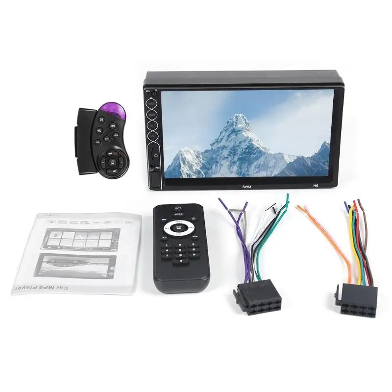 SWM N6 Универсальный 2 din Автомобильный мультимедийный плеер Bluetooth Авторадио 2din стерео " сенсорный экран видео MP5 плеер USB AUX FM камера - Цвет: With 2 Remote