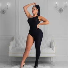 Yesexy 2020 Solid Color Irregular Neck Sleeveless Female Overalls One Leg Sexy Rompers Women Jumpsuit VR19821 Yesexy 2020 Solid Color Irregular Neck Sleeveless Female Overalls One Leg Sexy Rompers Women Jumpsuit VR19821