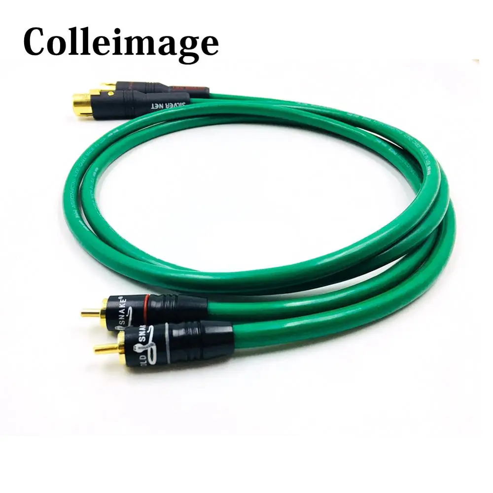 Colleimage HiFi 2328 XLR Female to 2 RCA Male Stereo Audio Cable 3 Pin