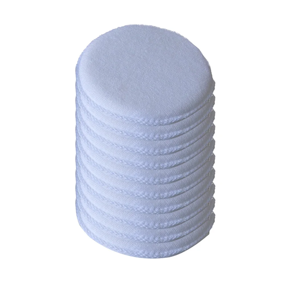 10pcs Car Polishing Pads Sponge kit white 12.5x2cm car Wax Waxing Applicator Foam Cleaning Buffer Sponges