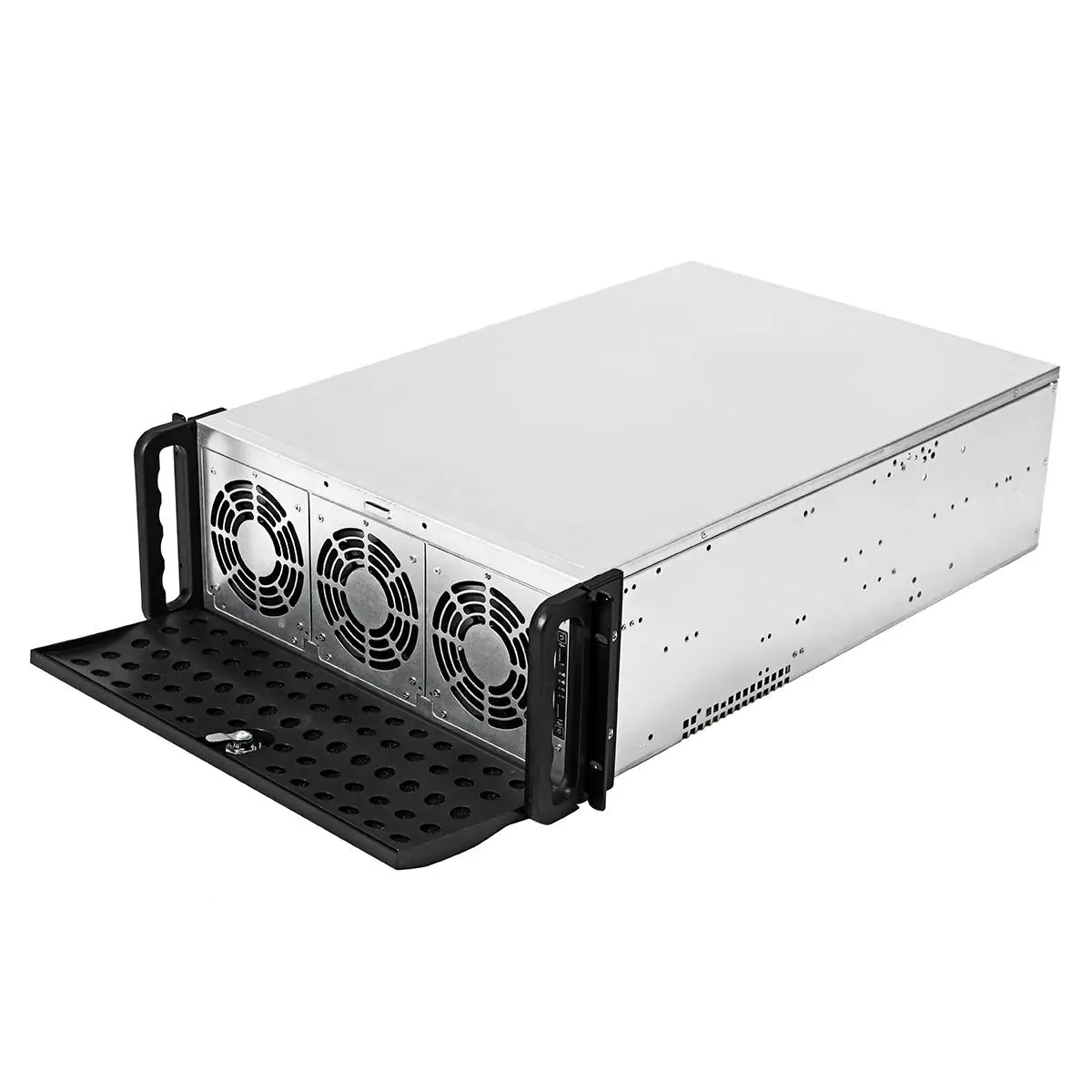 Майнер Rig графическая Рамка 6-8 GPU 4U Майнер Сервер Вентилятор рамка чехол эфириума ETH с 10 замком TC
