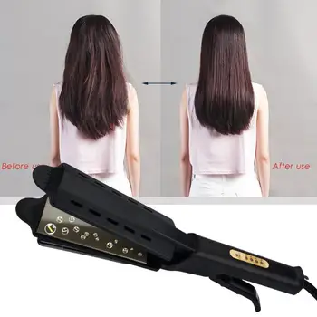 

Professional Women Hair Straightener Flat Iron Four-step Temperature Prevent Winding Negative Hair Straighting Tool